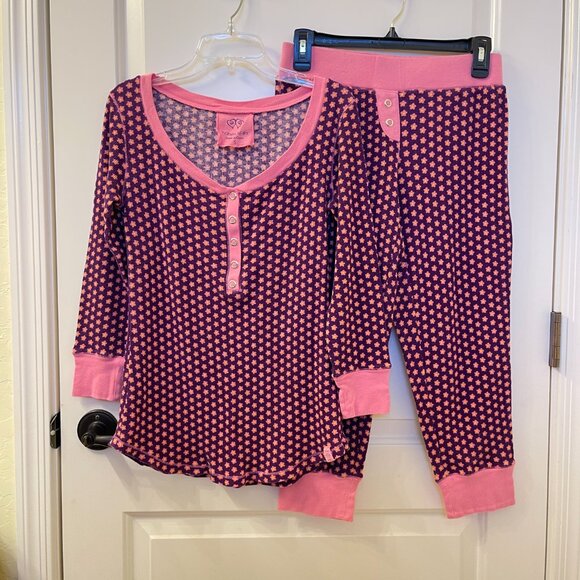 PINK Victoria's Secret Other - Victoria's Secret PINK Vintage Pajama Set Small Pink Purple Flowers Y2K